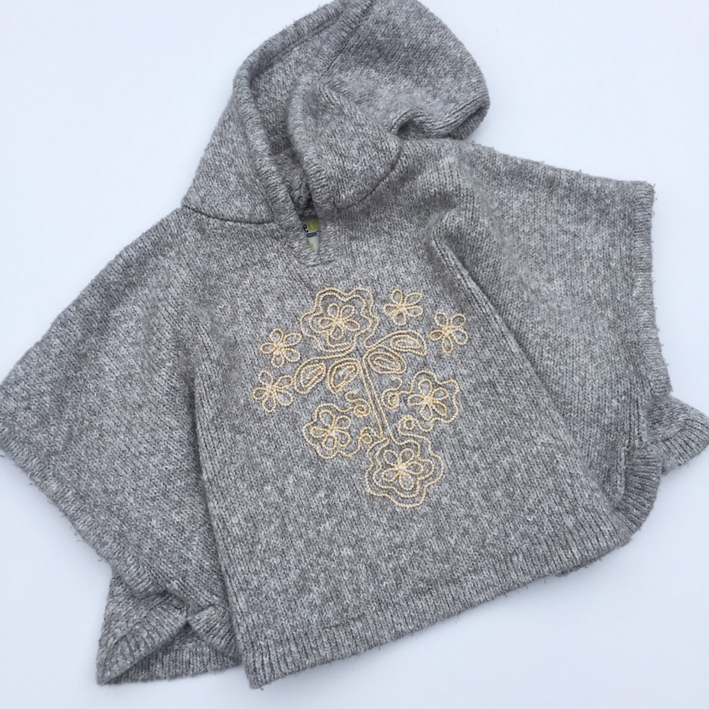 Infant / Toddler Knit Hooded Pullover Shrug - 12m